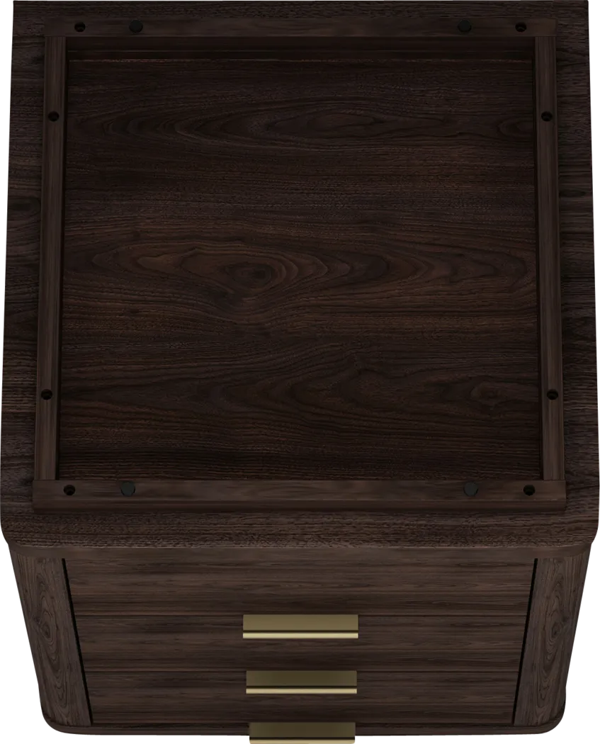 Golddale IV Dark Brown Nightstand - Thumbnail - Image 6