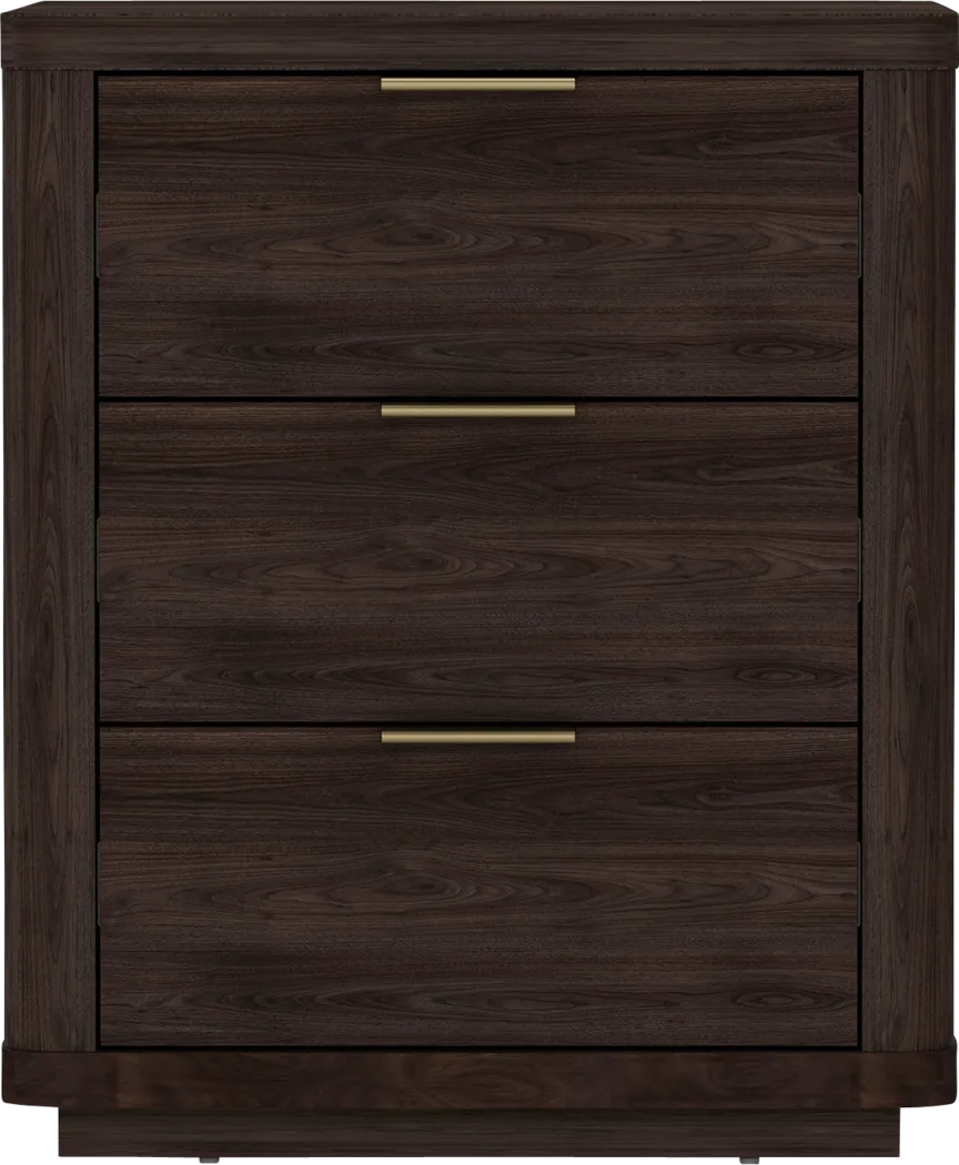 Golddale IV Dark Brown Nightstand - Thumbnail - Image 1