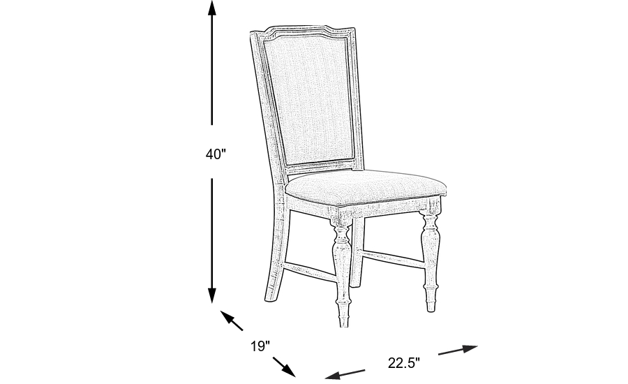 Dimension Image. Please refer to the Dimension Tab on this page for dimension details.