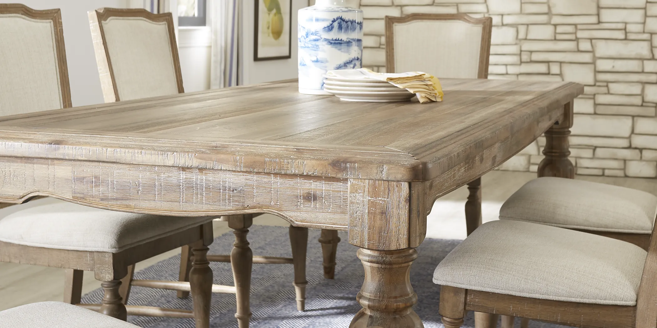 Golden Grove Dark Brown 5 Pc Dining Room with Upholstered Chairs - Thumbnail - Image 2