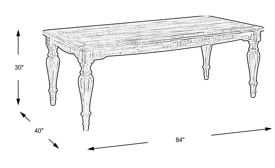 Dimension Image. Please refer to the Dimension Tab on this page for dimension details.