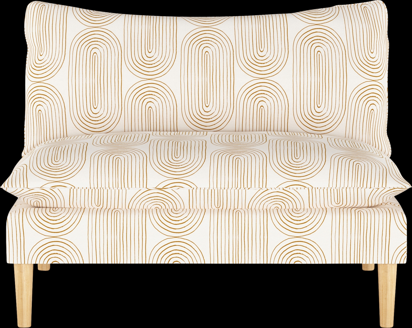 Golden Rust Dijon Settee - Thumbnail - Image 2