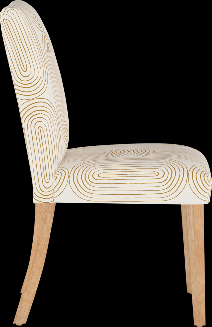 Golden Rust White Side Chair - Thumbnail - Image 3