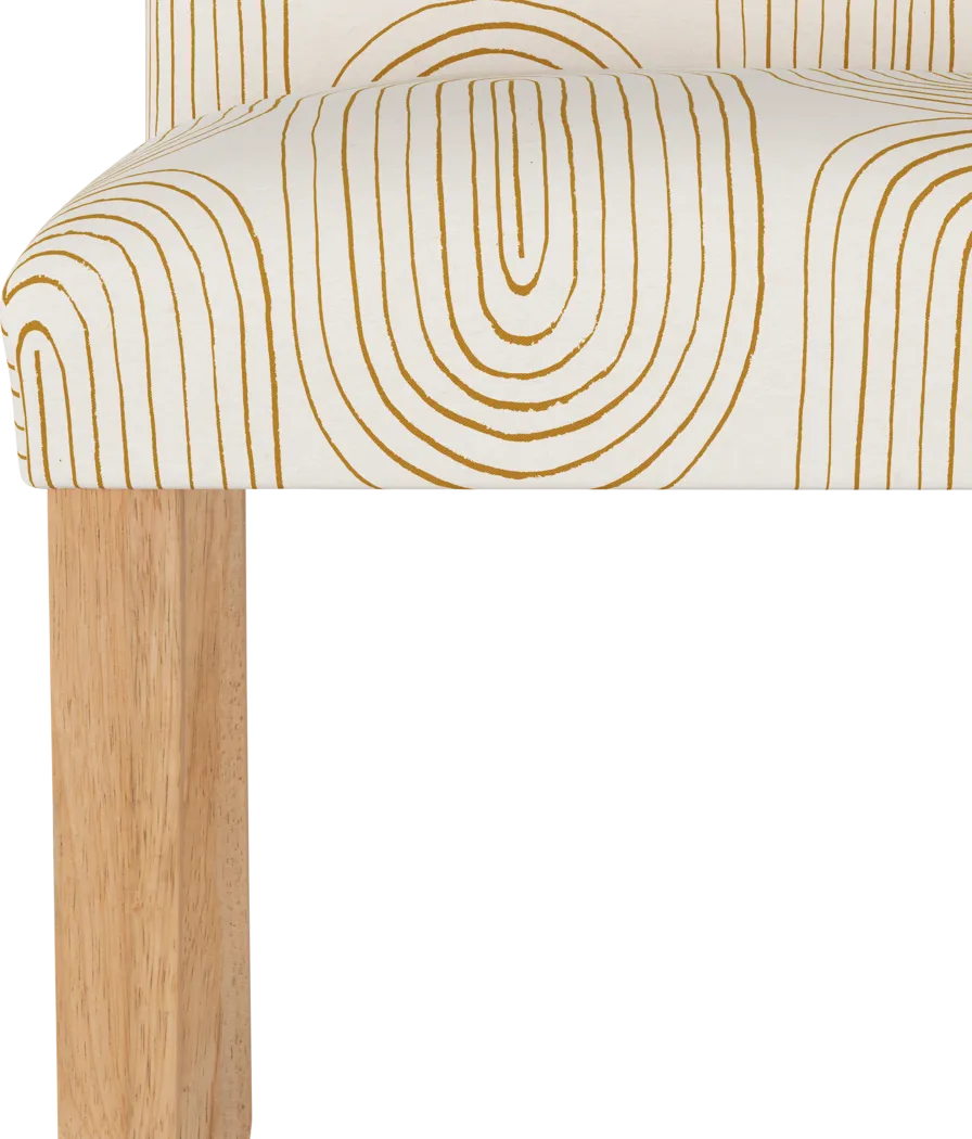 Golden Rust White Side Chair - Image 5