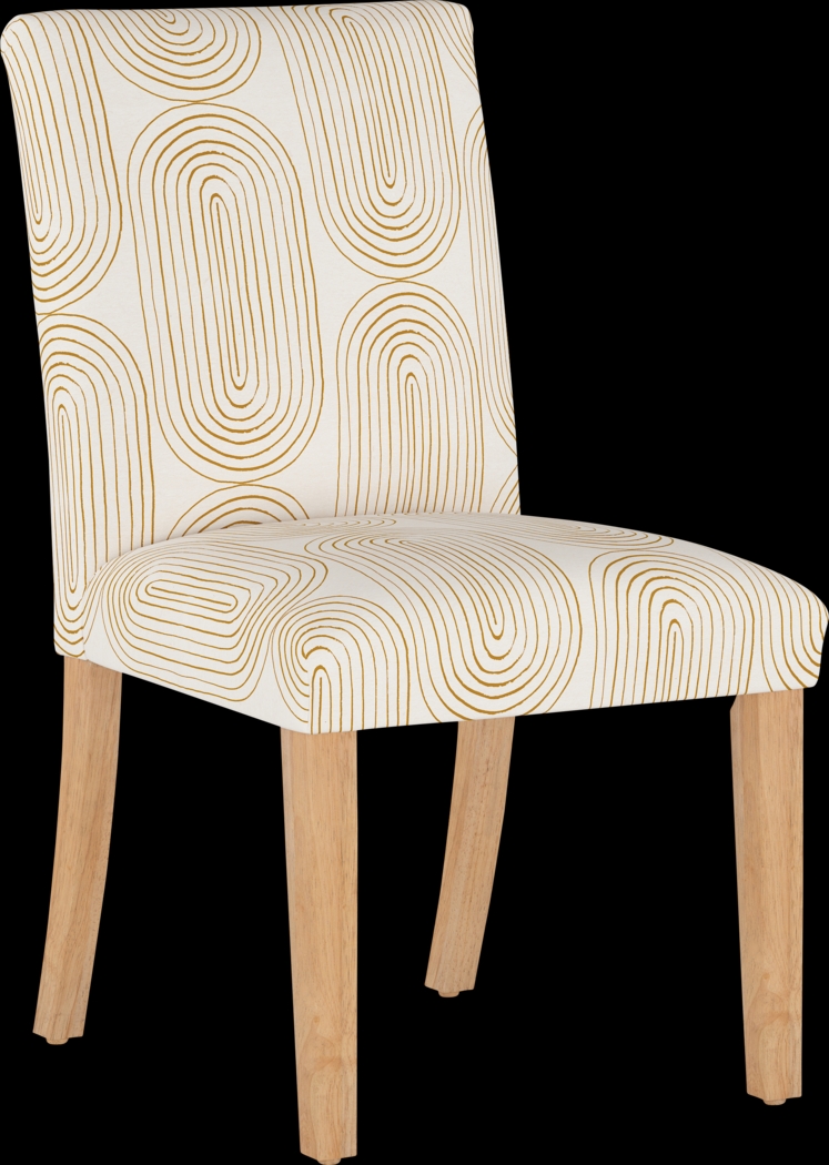 Golden Rust White Side Chair - Thumbnail - Image 1