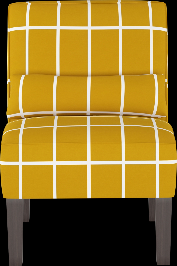 Golden Rust Yellow Accent Chair - Thumbnail - Image 2