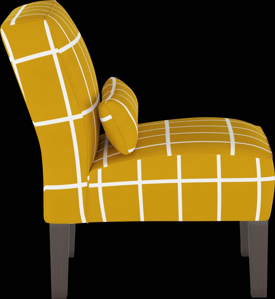 Golden Rust Yellow Accent Chair - Thumbnail - Image 3