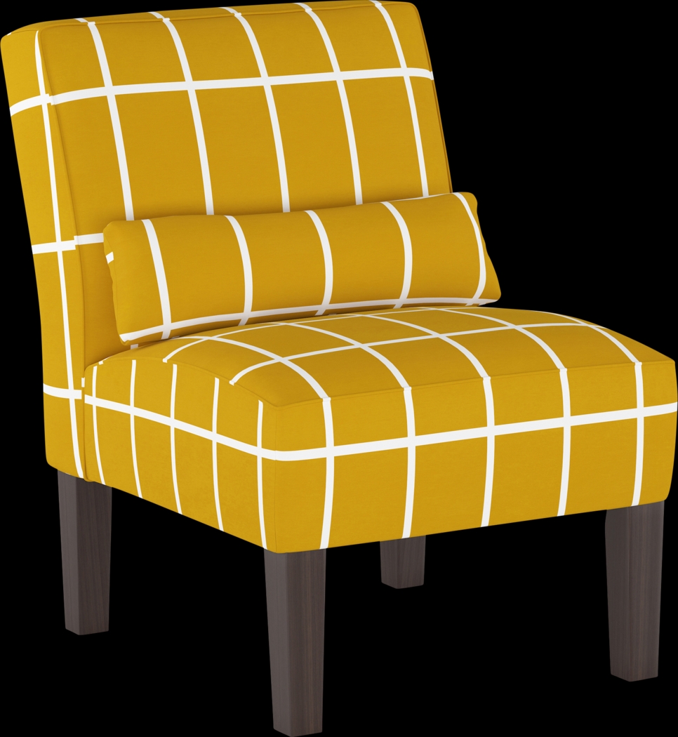 Golden Rust Yellow Accent Chair - Thumbnail - Image 1