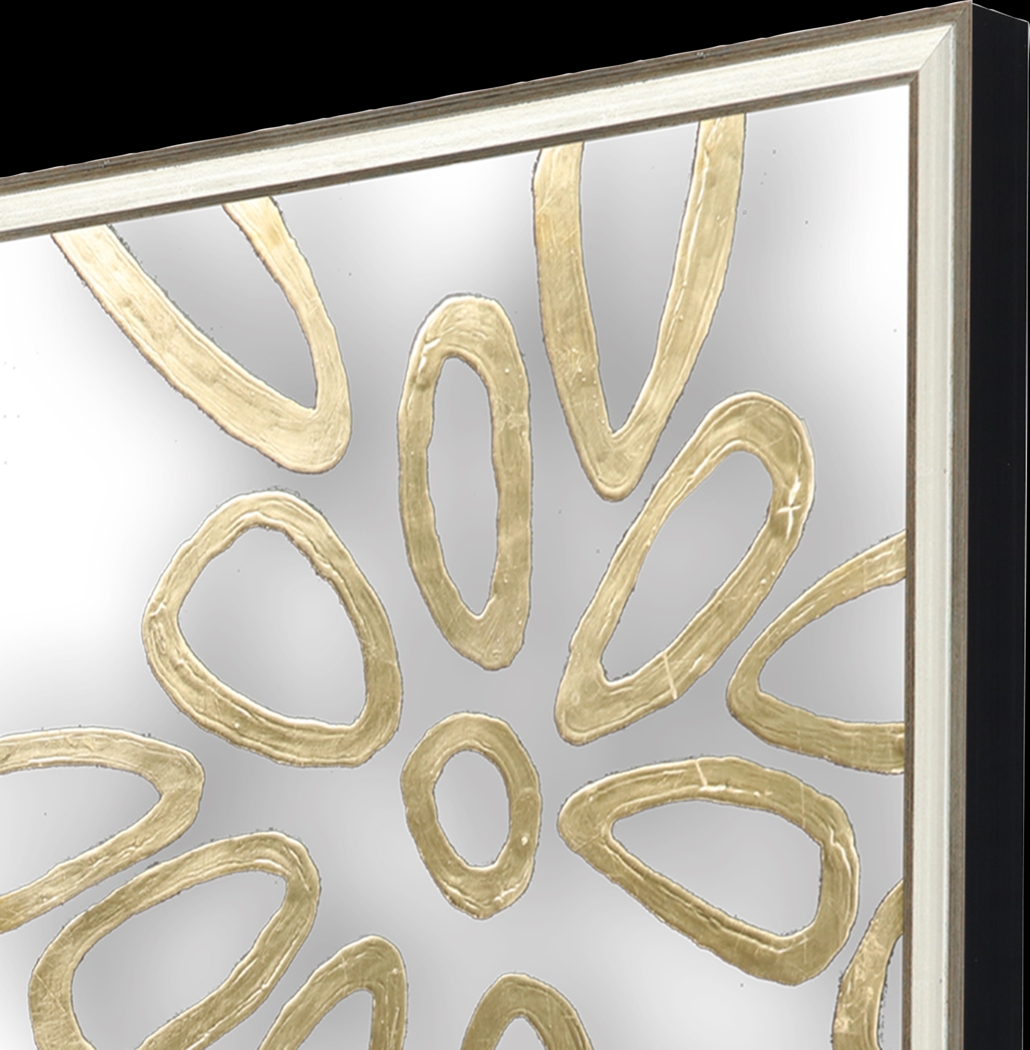 Golden Splash II Framed Artwork, Set of 4 - Thumbnail - Image 4