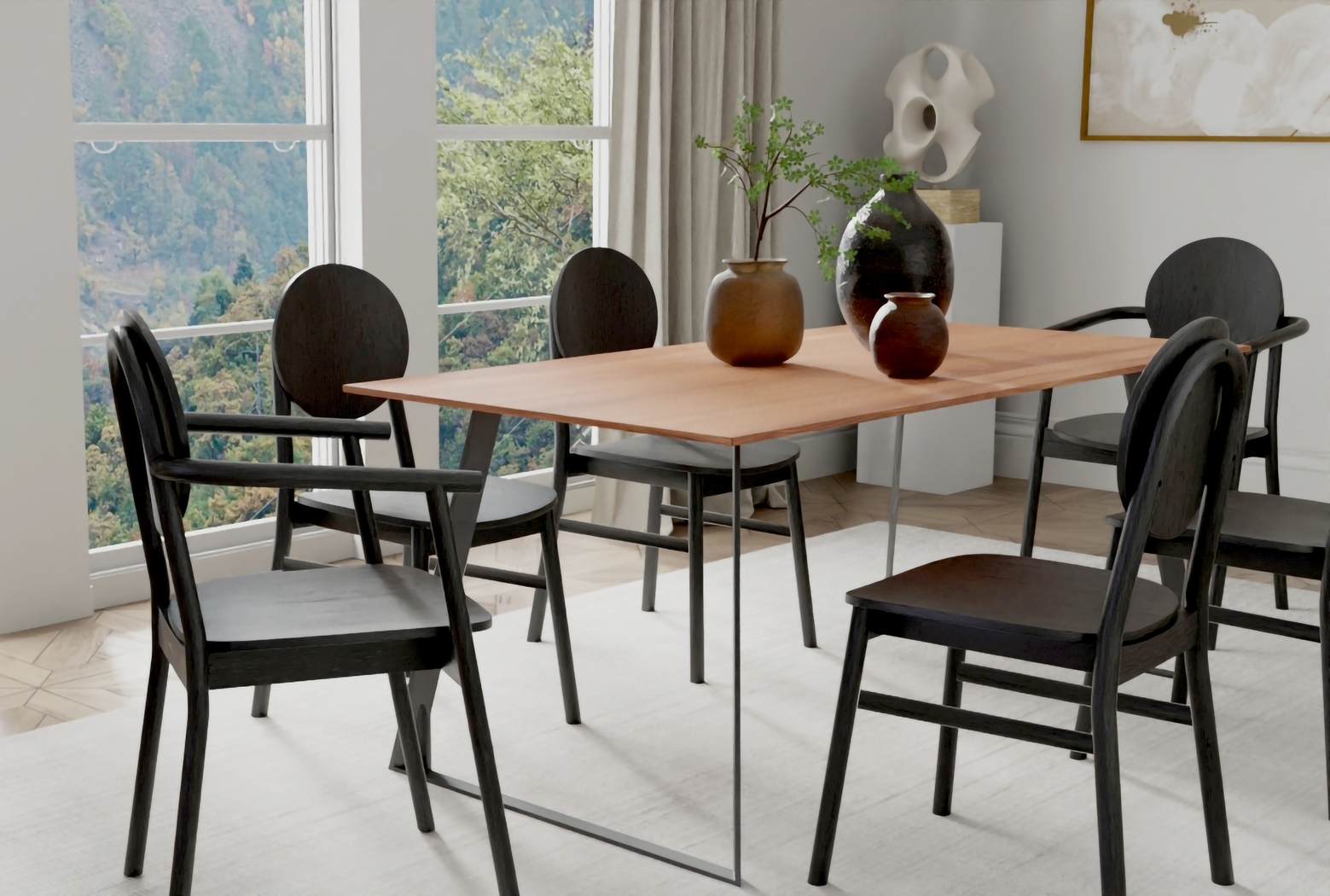 Goldenrode Black Arm Chair - Thumbnail - Image 2