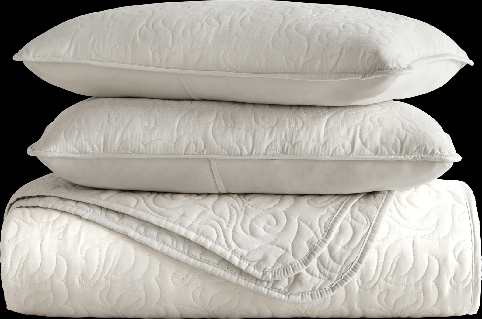 Goldhorn Beige 2 Pc Twin Quilt Set - Thumbnail - Image 2