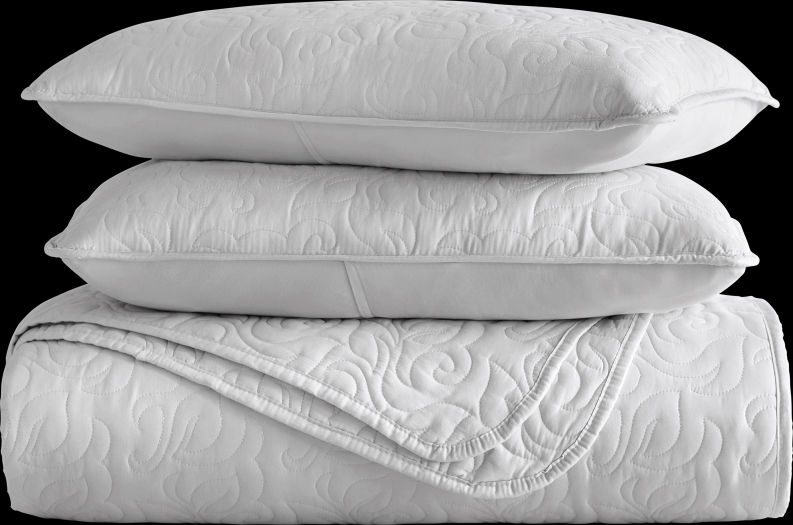 Goldhorn Gray 3 Pc Queen Quilt Set - Thumbnail - Image 2