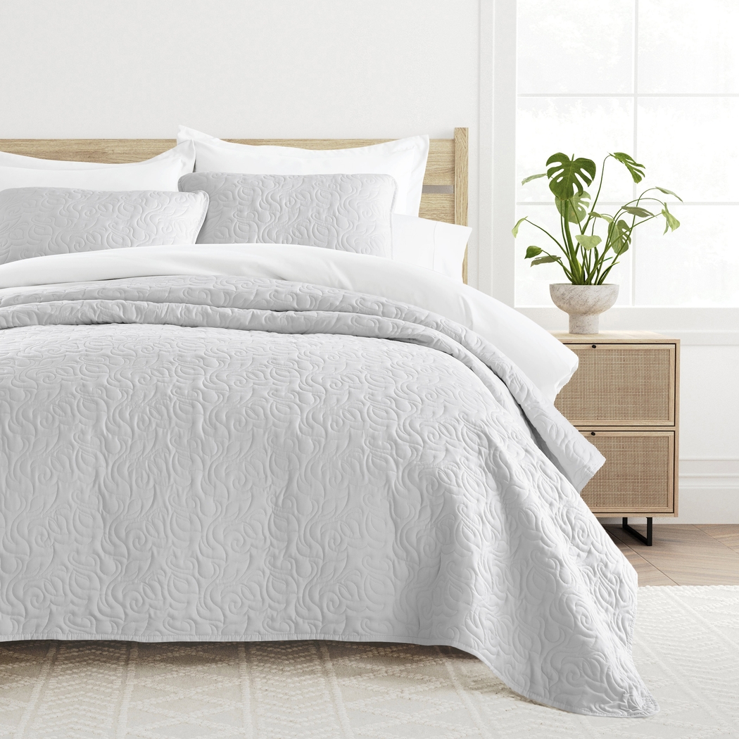 Goldhorn Gray 3 Pc Queen Quilt Set - Thumbnail - Image 3