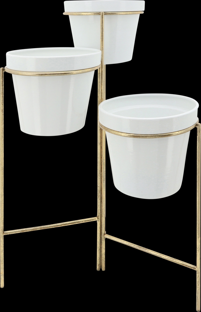 Goldmor White Planter - Thumbnail - Image 1