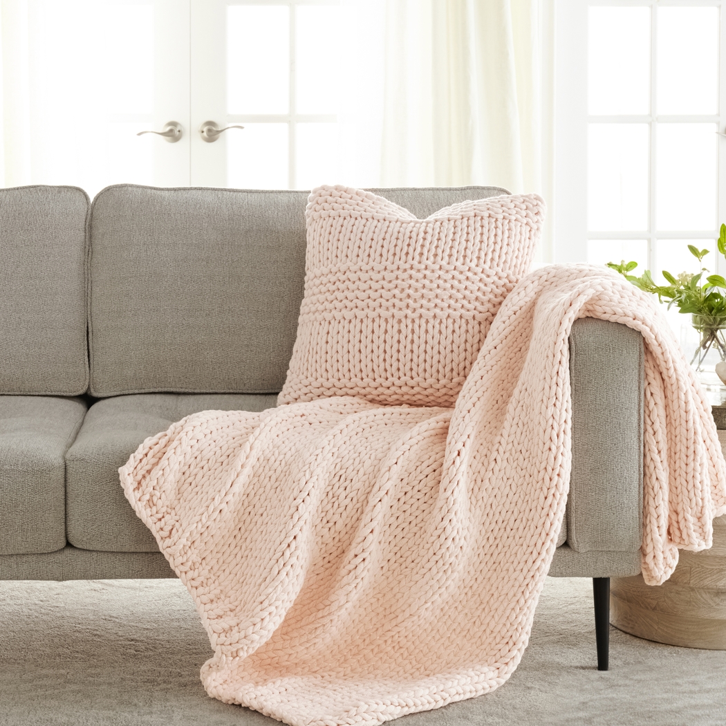Goldriver Blush Throw Blanket Set - Thumbnail - Image 4