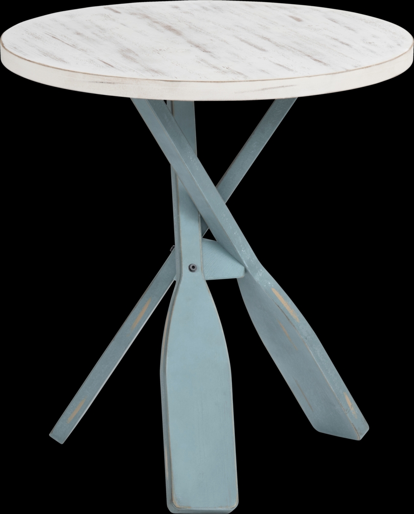 Goldspire White Accent Table - Thumbnail - Image 1