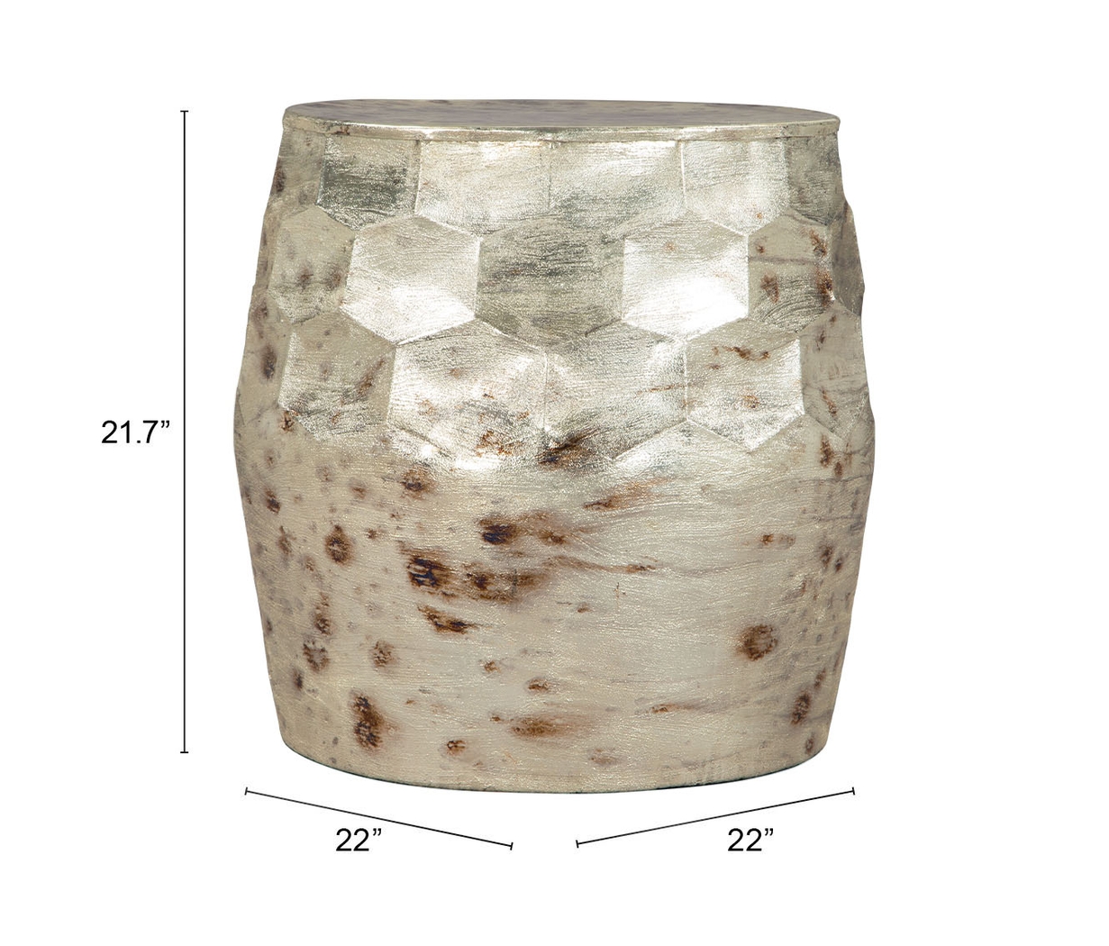 Golovin Silver End Table - Thumbnail - Image 8