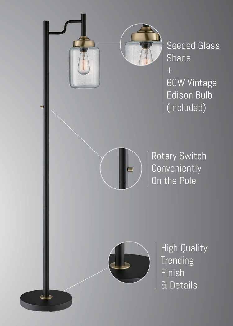 Golse Lane Black Floor Lamp - Thumbnail - Image 6