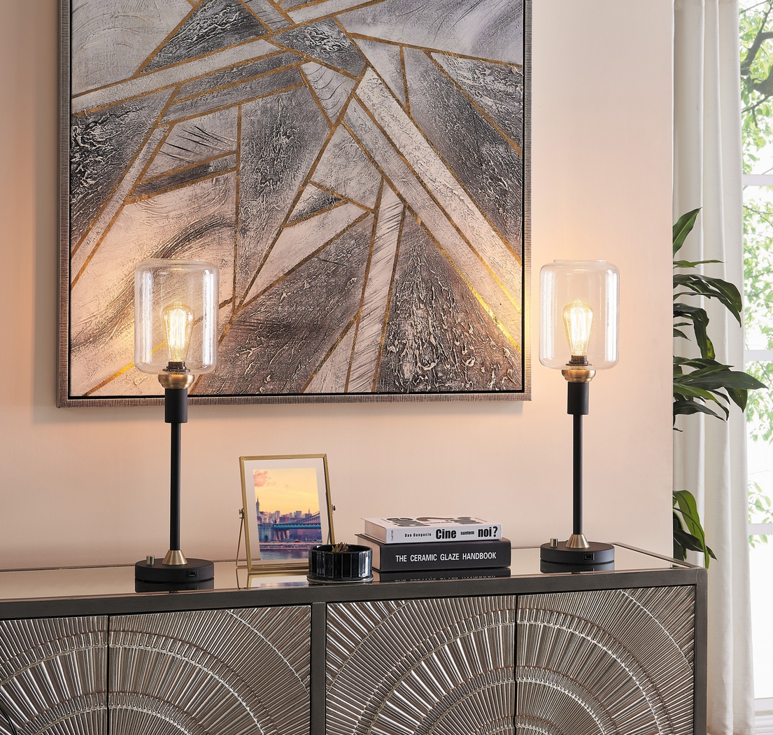 Golse Lane Black Table Lamps, Set of 2 - Thumbnail - Image 4