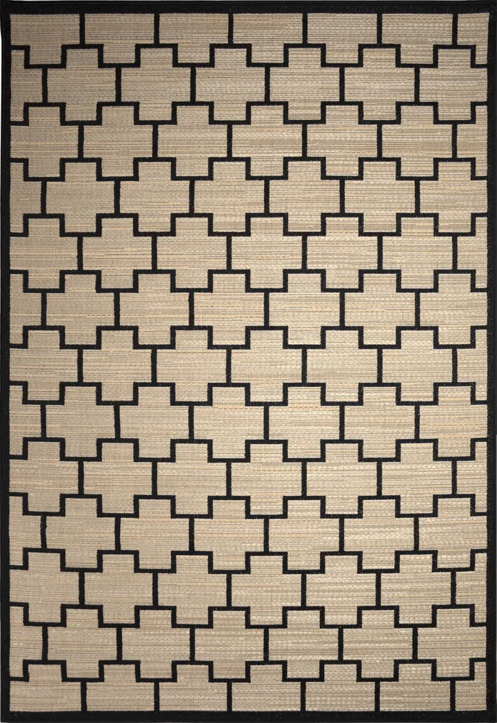 Golton Natural 5'3 x 7'3 Indoor/Outdoor Rug - Thumbnail - Image 1