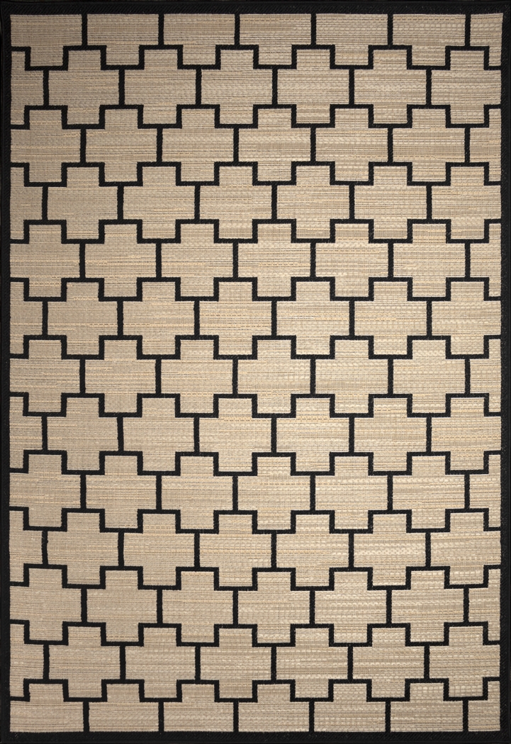 Golton Natural 7'10 x 9'10 Indoor/Outdoor Rug - Thumbnail - Image 1