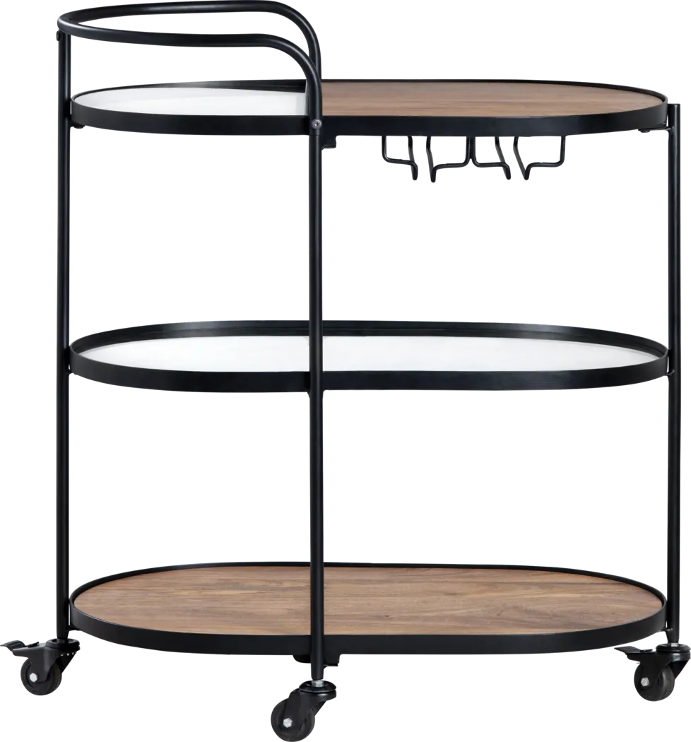 Goltra Black Bar Cart - Thumbnail - Image 3