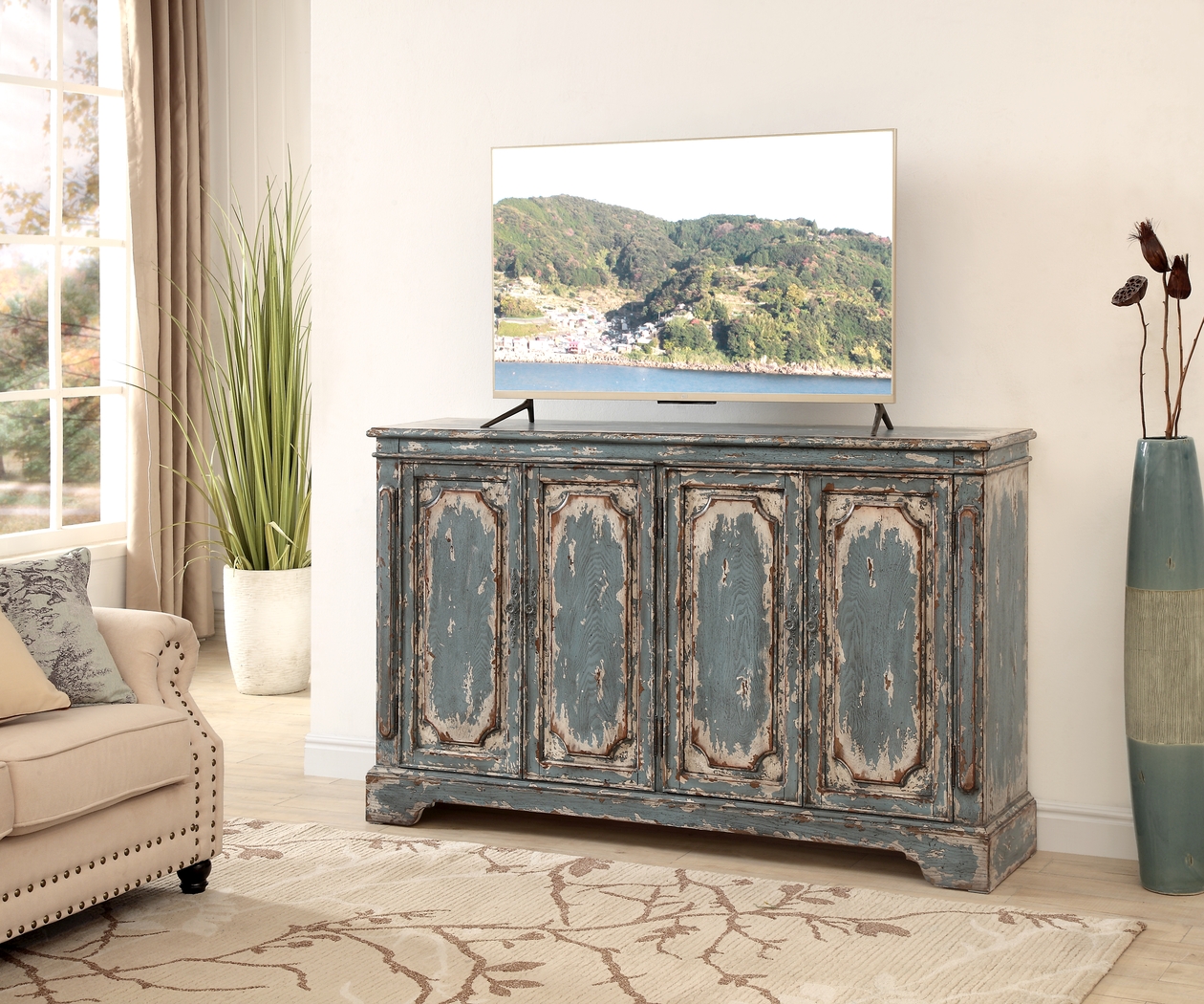Goodloe Blue Credenza - Thumbnail - Image 5