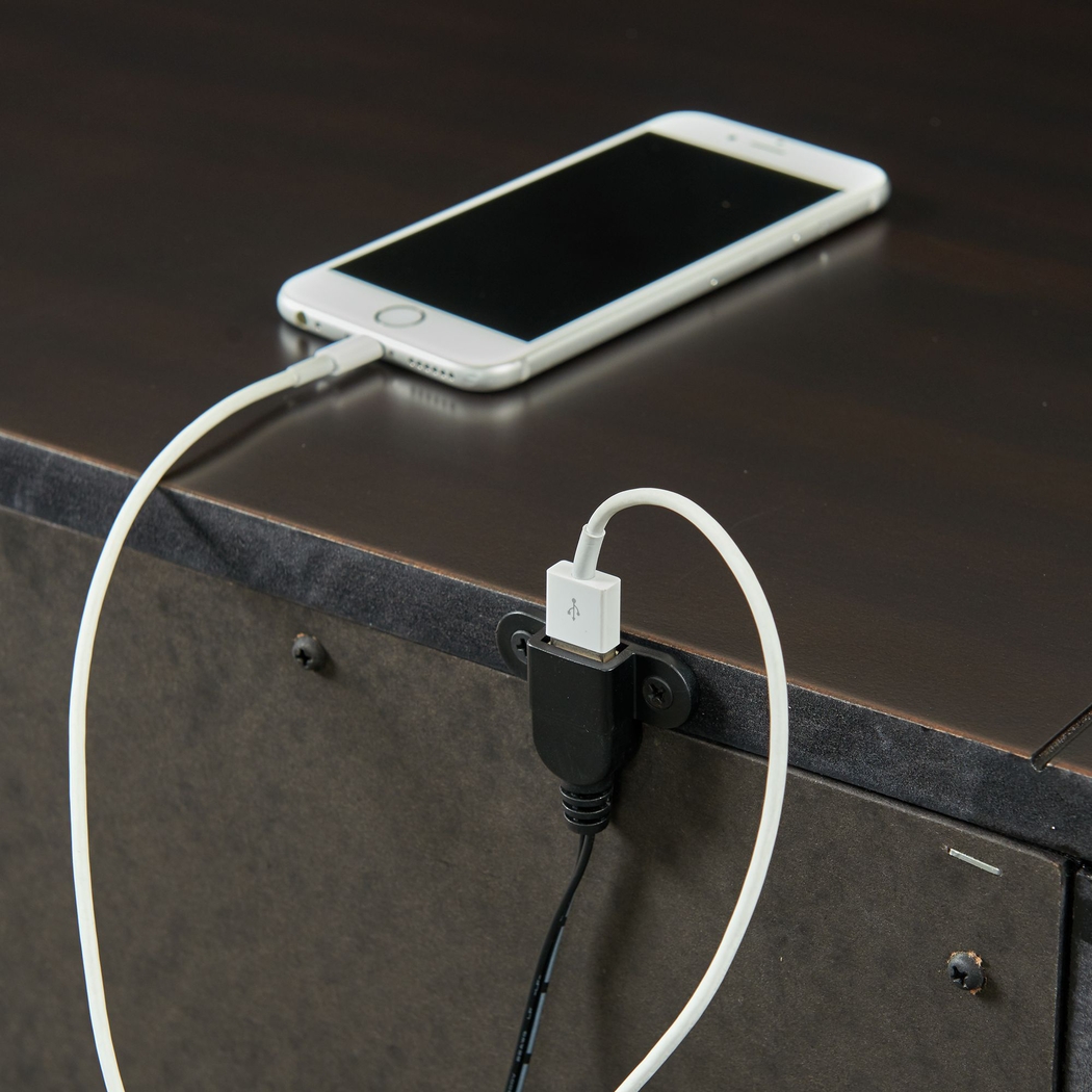 Goodpasture Black Nightstand with USB - Thumbnail - Image 4