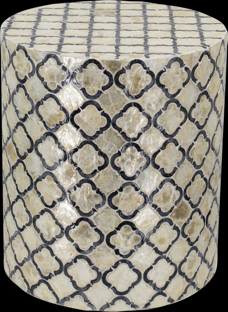 Gorizia Cream Accent Stool - Thumbnail - Image 1