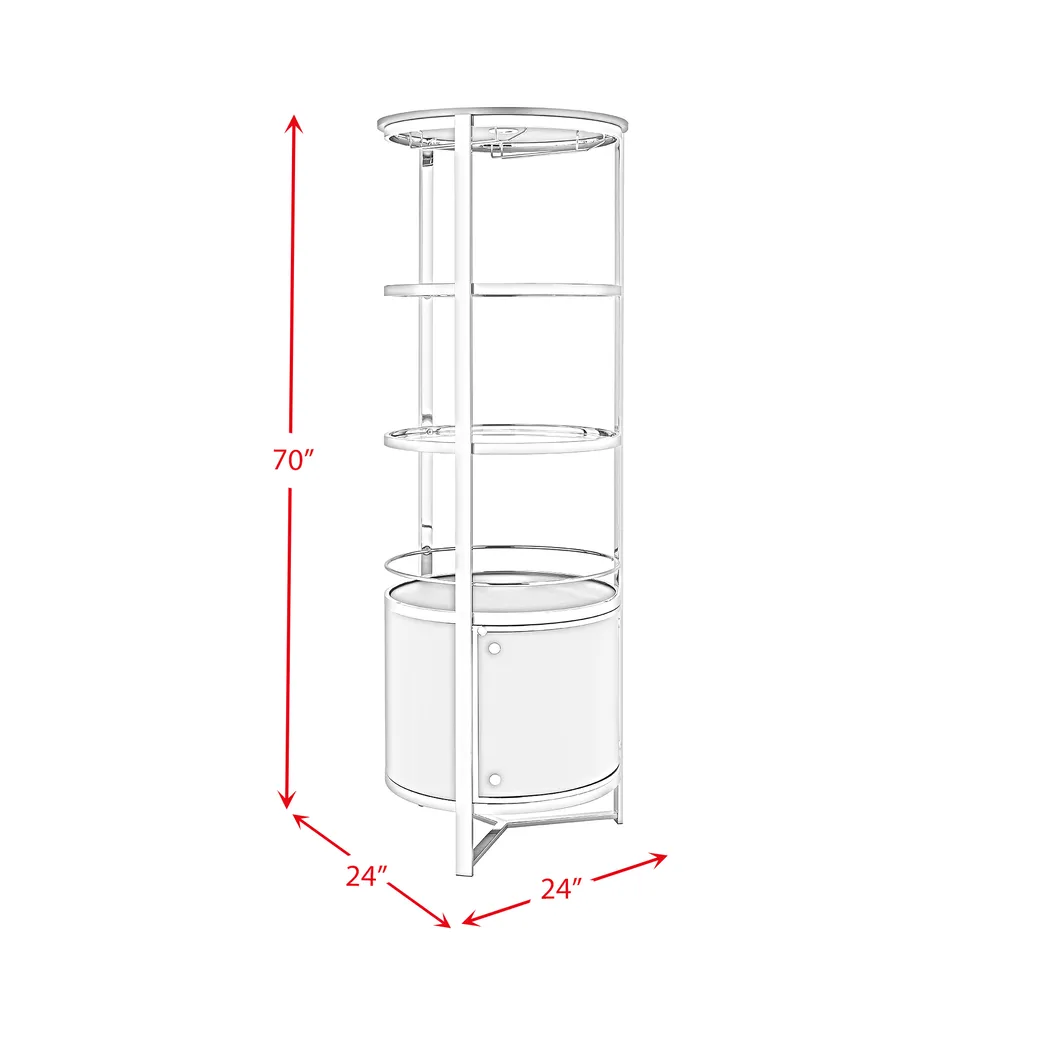 Gosdan White Bar Cart - Thumbnail - Image 3