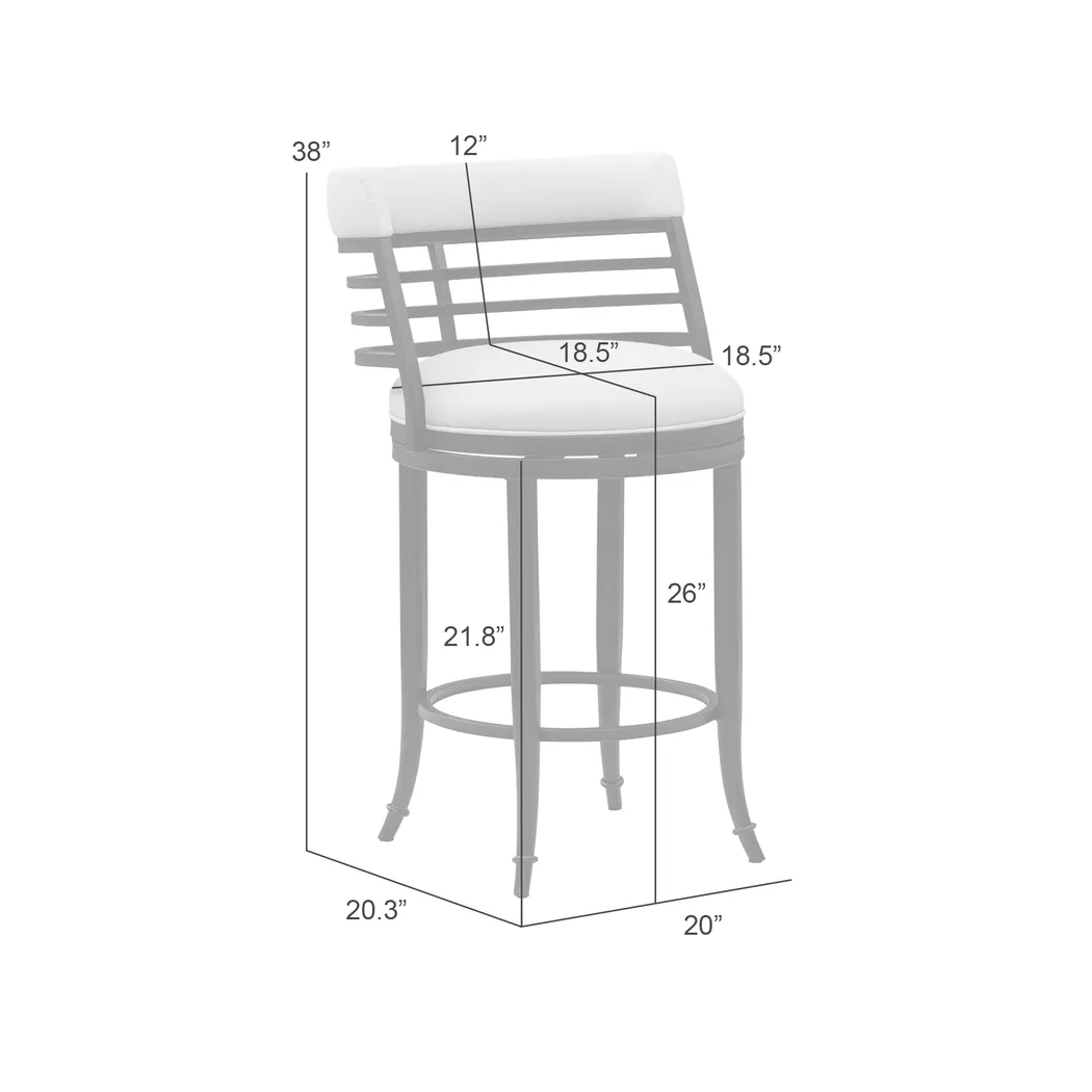 Gossi Brown Counter Height Stool - Thumbnail - Image 5