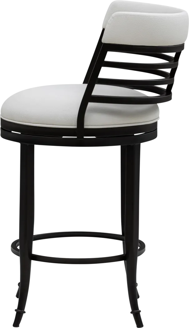 Gossi White Counter Height Stool - Thumbnail - Image 6
