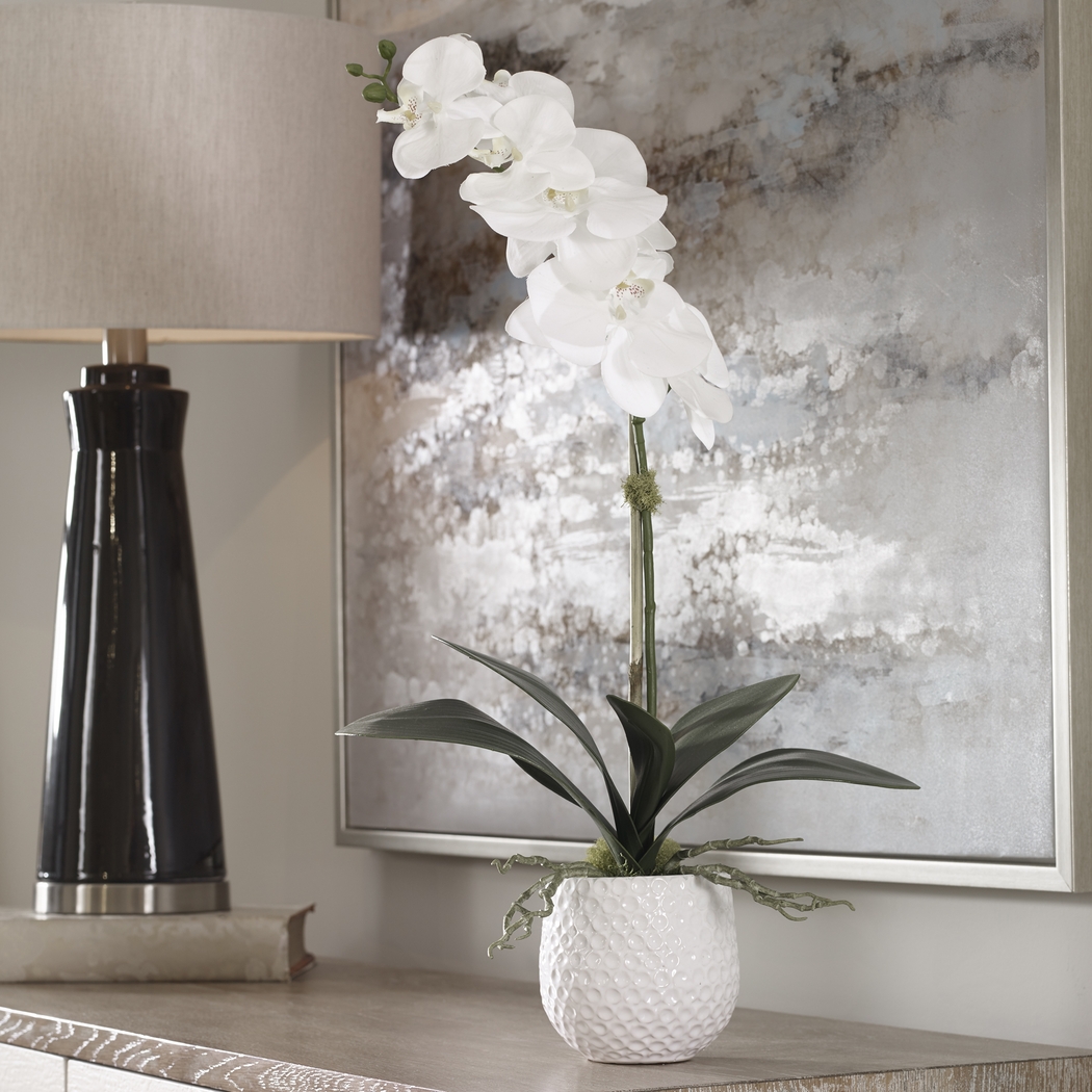 Gosson White Faux Orchid - Thumbnail - Image 2