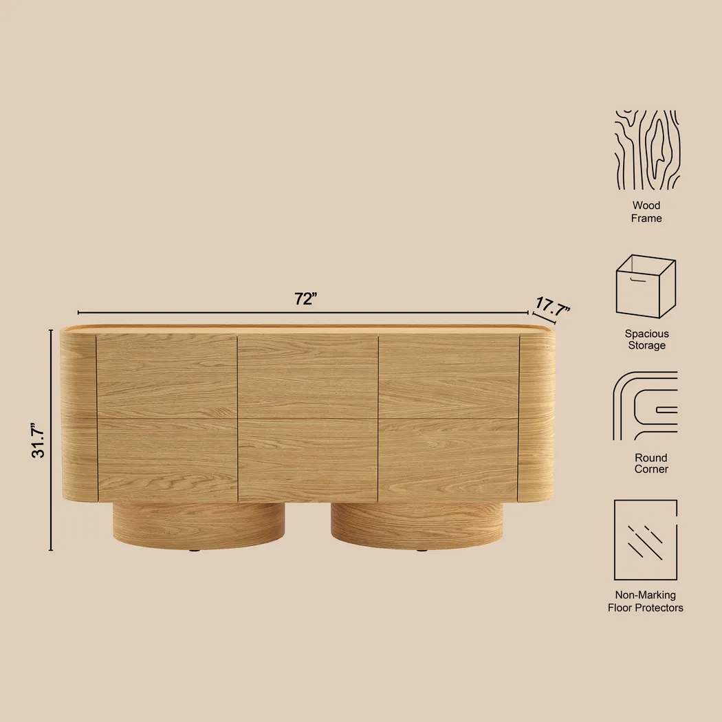 Goulo Natural Sideboard - Thumbnail - Image 4
