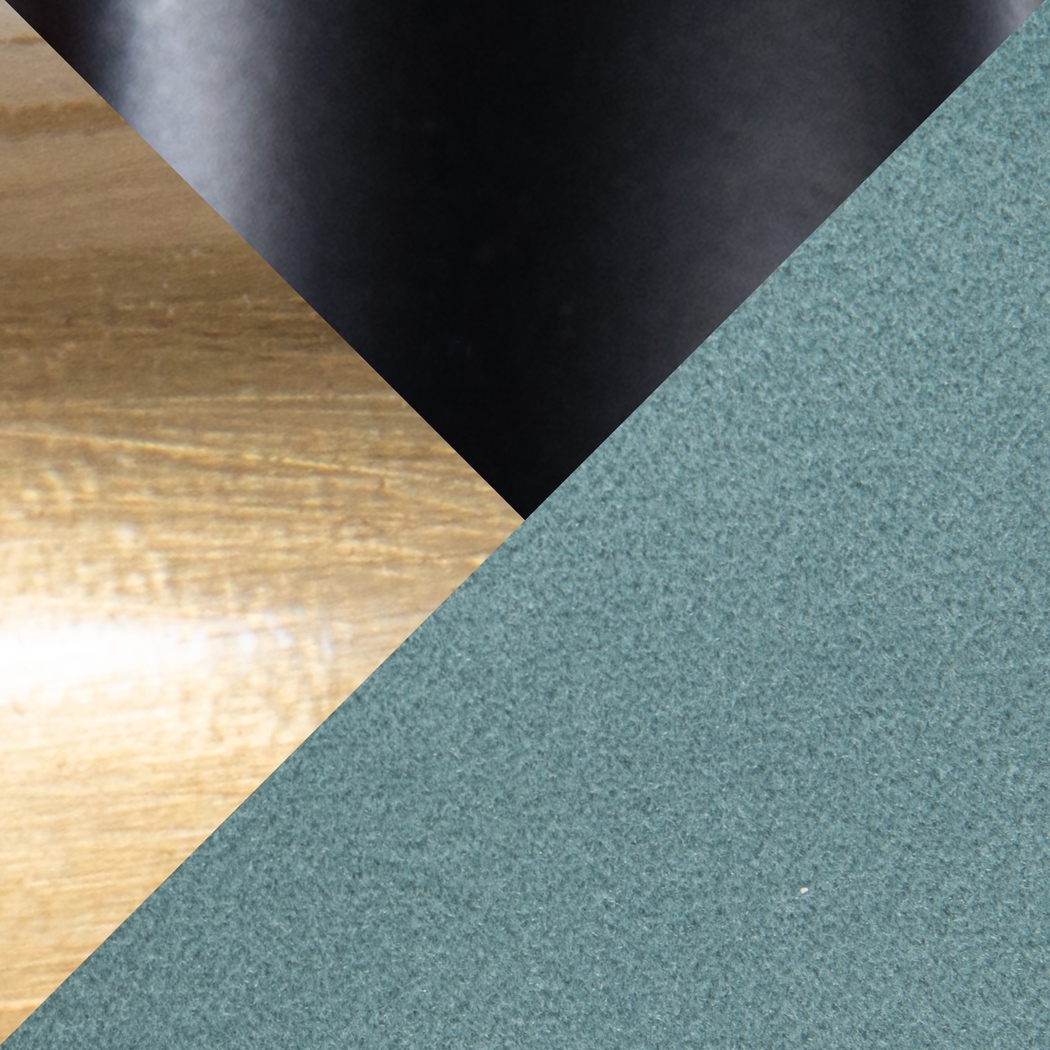 Gourdin Blue Swivel Barstool, Set of 2 - Thumbnail - Image 2