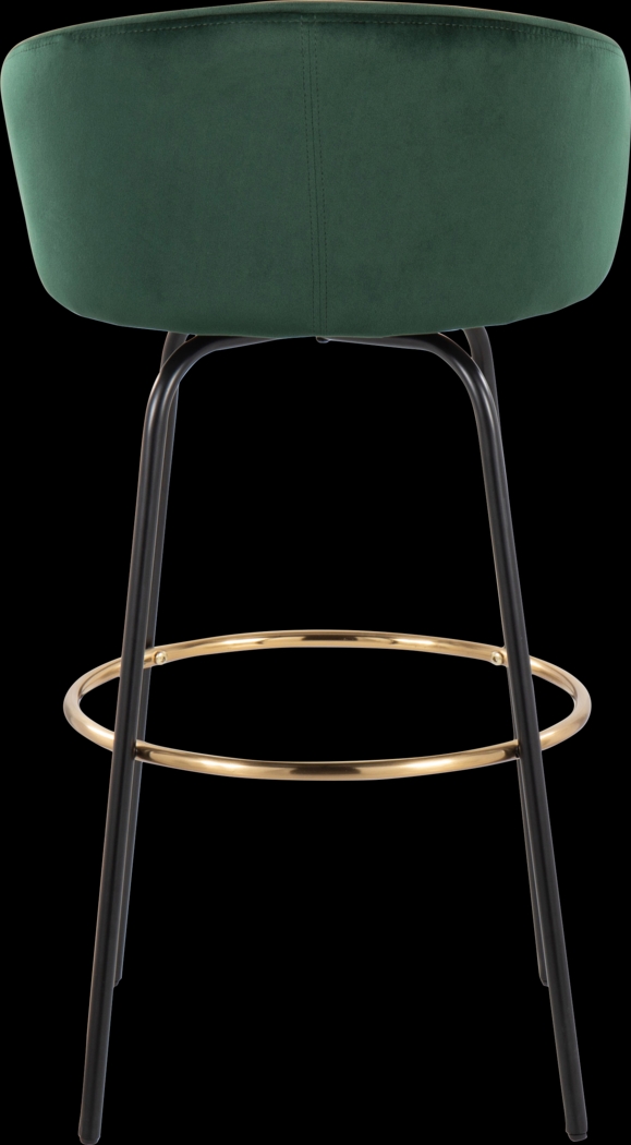 Gourdin Emerald Swivel Barstool, Set of 2 - Thumbnail - Image 8