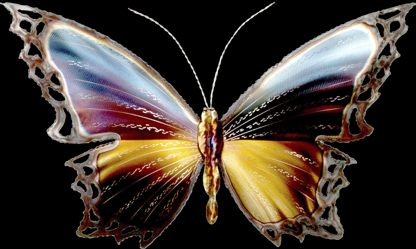 Graceful Butterfly II Multi Outdoor Artwork - Thumbnail - Image 1