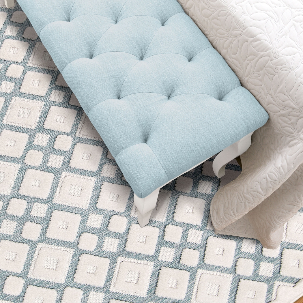 Graceham Blue 5'3 x 7'6 Rug - Thumbnail - Image 3