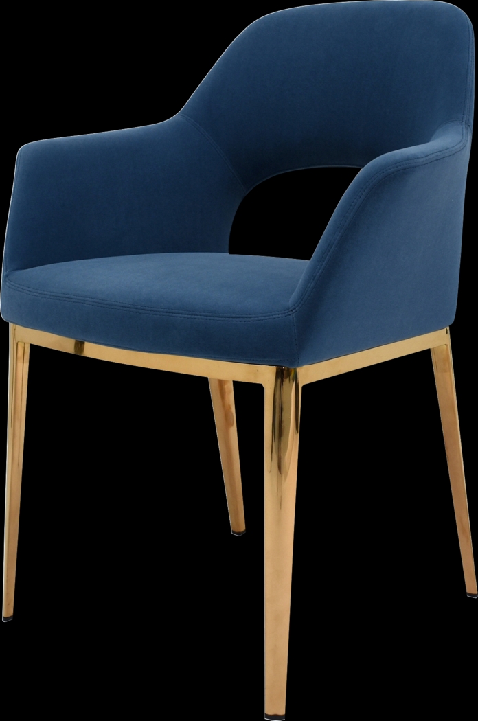 Gracelan Blue Side Chair - Thumbnail - Image 2