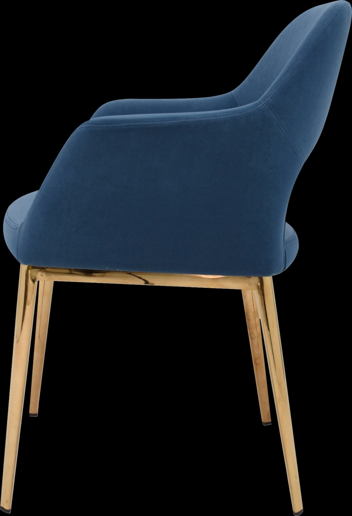 Gracelan Blue Side Chair - Thumbnail - Image 3