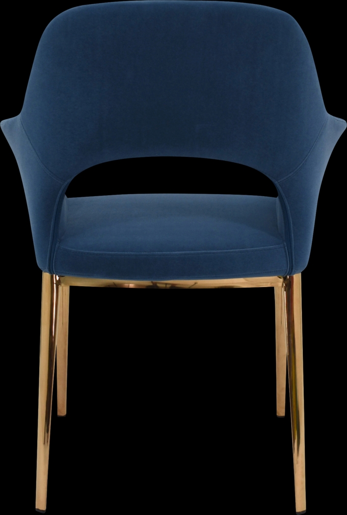 Gracelan Blue Side Chair - Thumbnail - Image 4