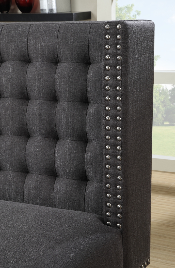 Gradstone Gray Settee - Thumbnail - Image 3
