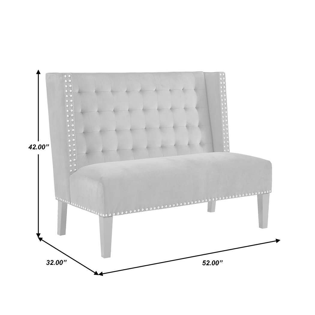 Gradstone Gray Settee - Thumbnail - Image 6