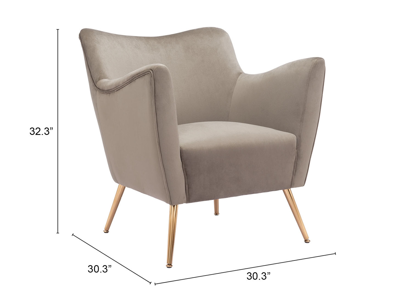 Graiff Beige Accent Chair - Thumbnail - Image 9