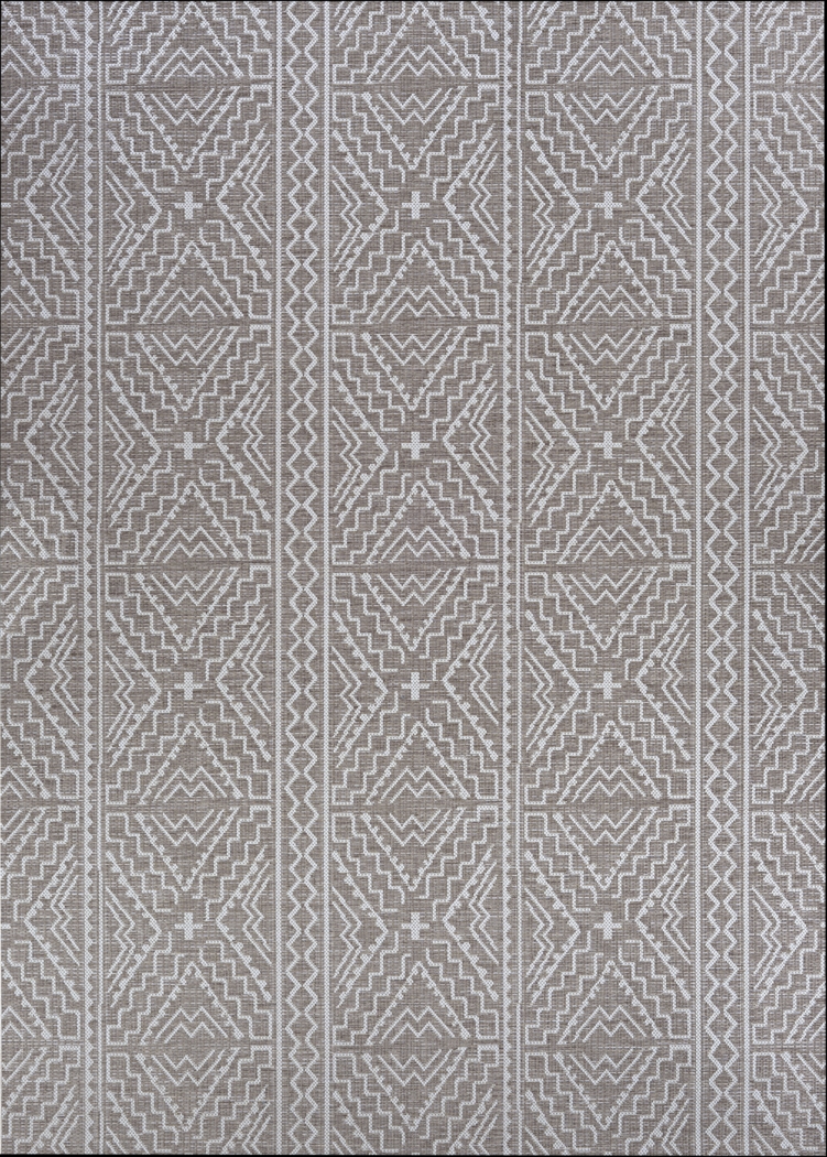 Grana Brown 7'6 x 10'9 Indoor/Outdoor Rug - Thumbnail - Image 1