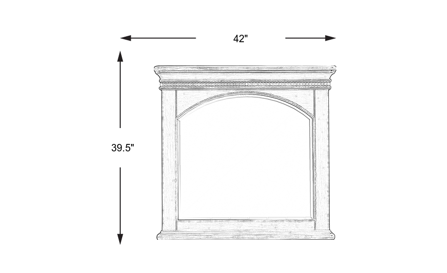 Dimension Image. Please refer to the Dimension Tab on this page for dimension details.