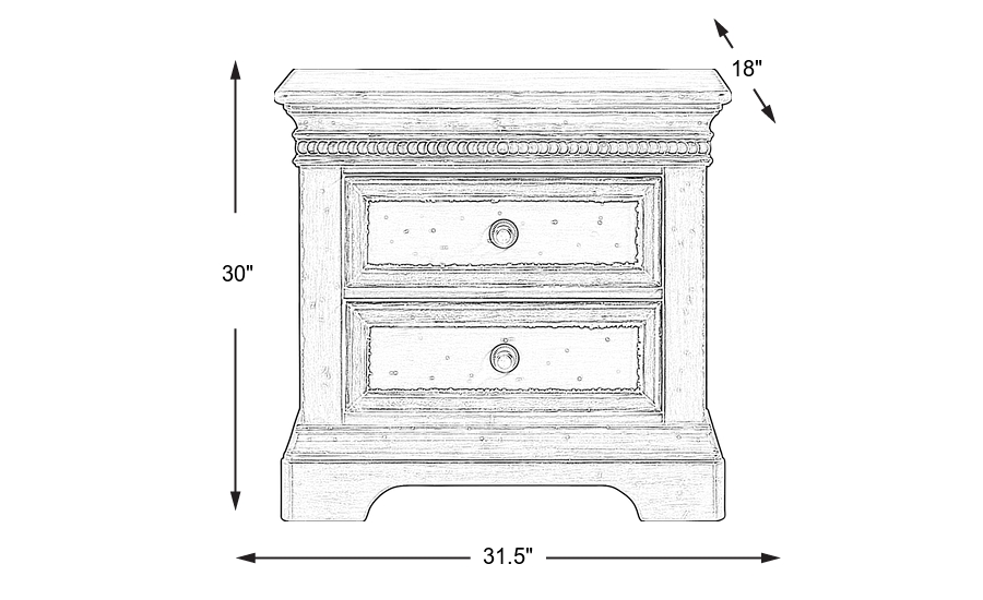 Dimension Image. Please refer to the Dimension Tab on this page for dimension details.