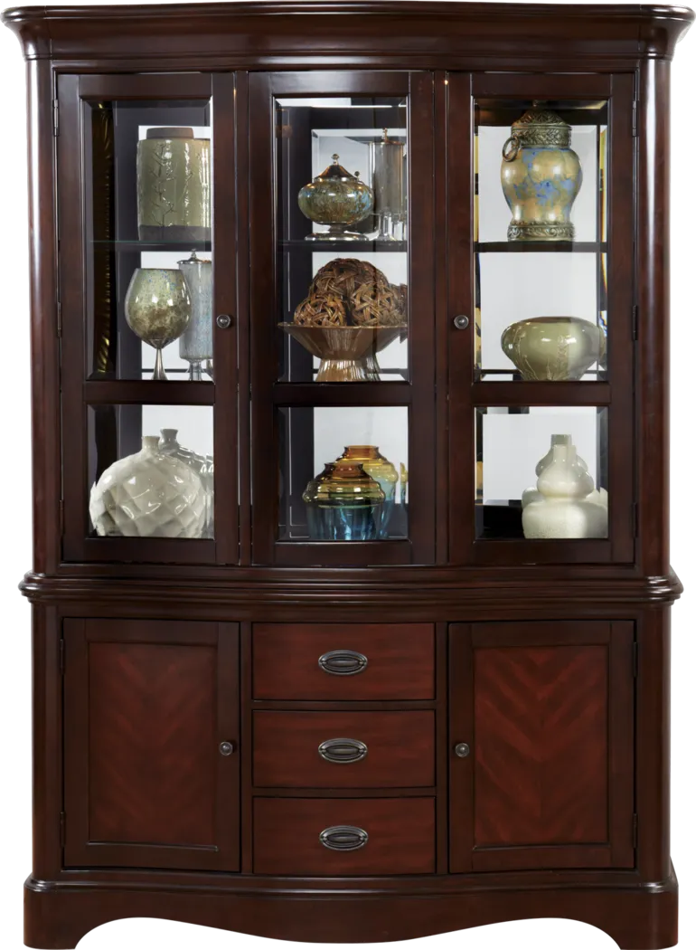 Granby Merlot 2 Pc China Cabinet - Thumbnail - Image 1