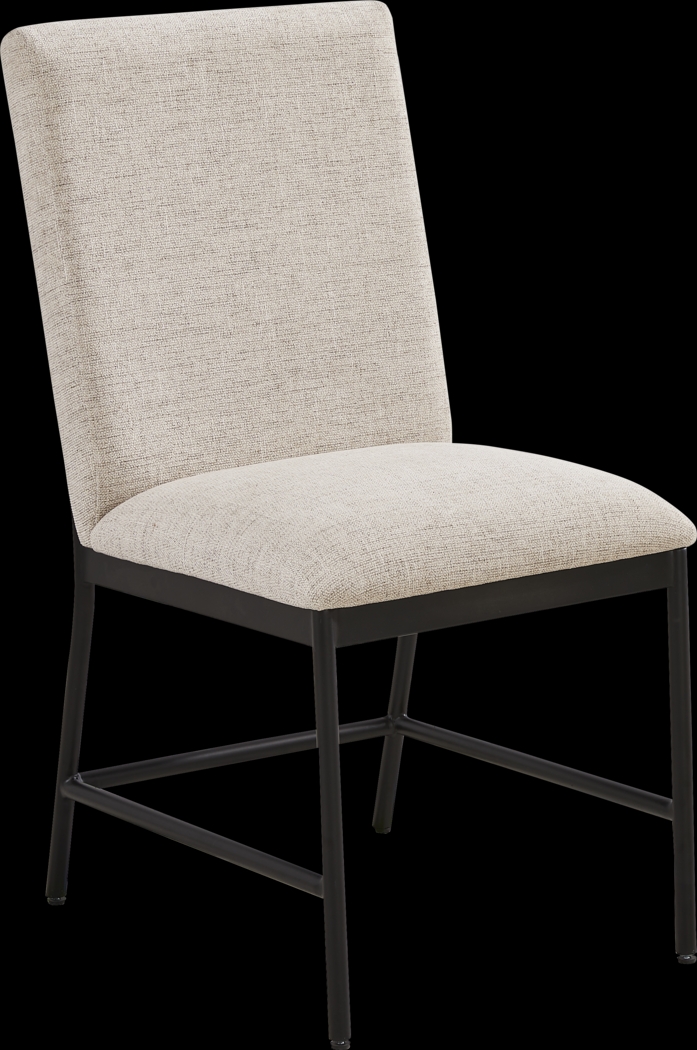 Grand Falls Cream Upholstered Side Chair - Thumbnail - Image 1