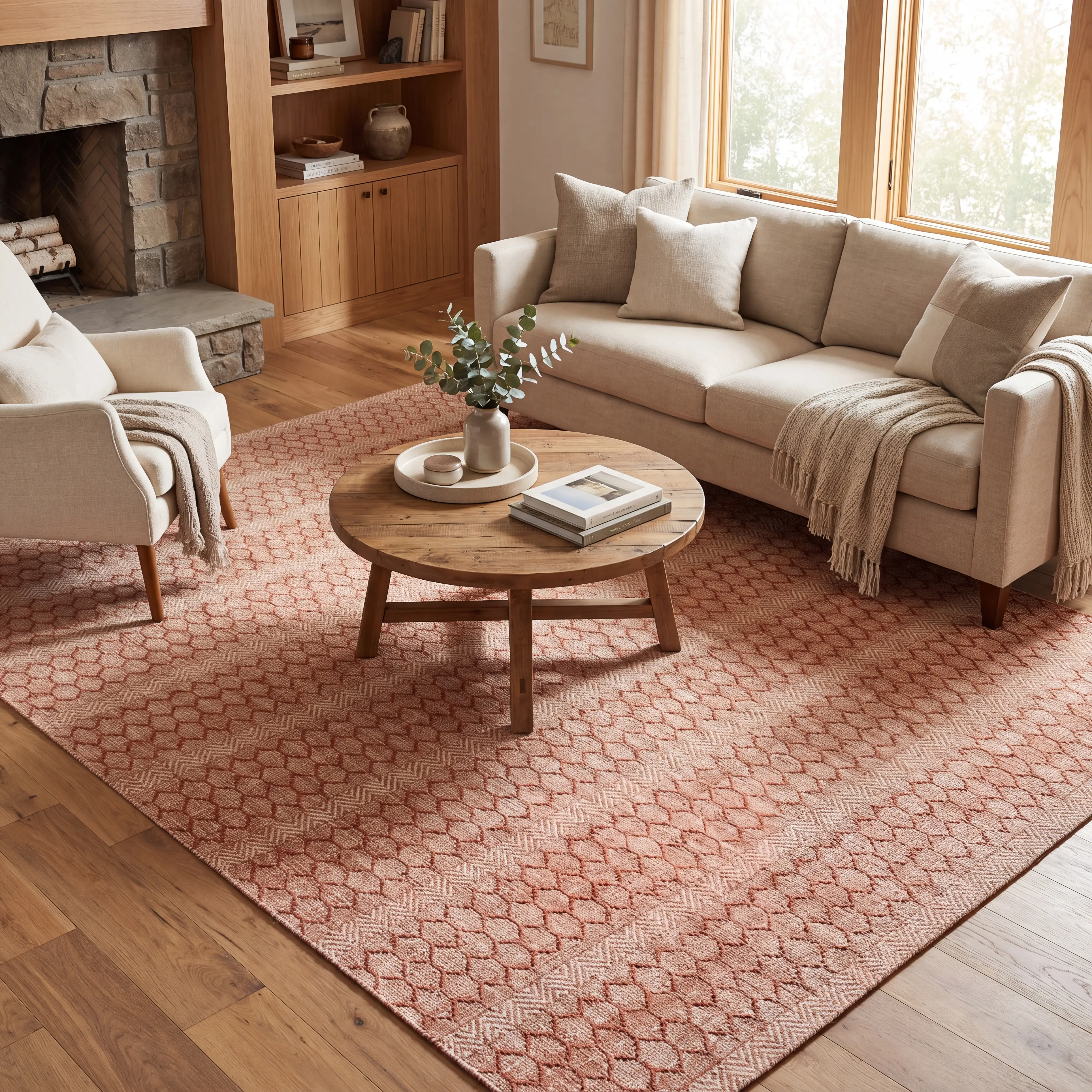 Grand Isle Red 8' x 10' Indoor/Outdoor Rug - Thumbnail - Image 3
